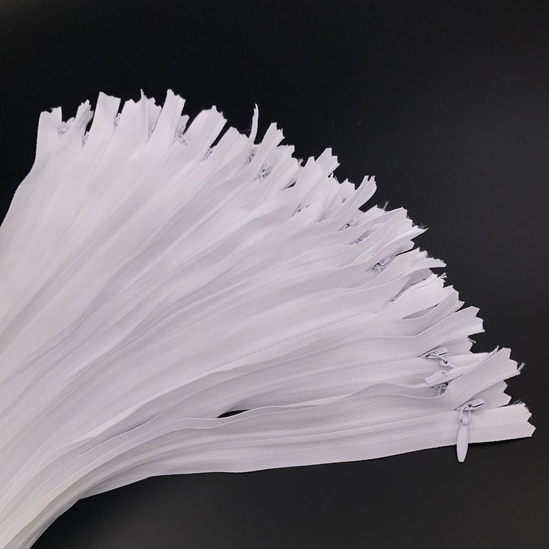 YUEDI 30PCS Invisible Nylon Coil Zipper Clothing Zipper DIY Sewing Tools for Craft Special(14 inch White) - Image 4